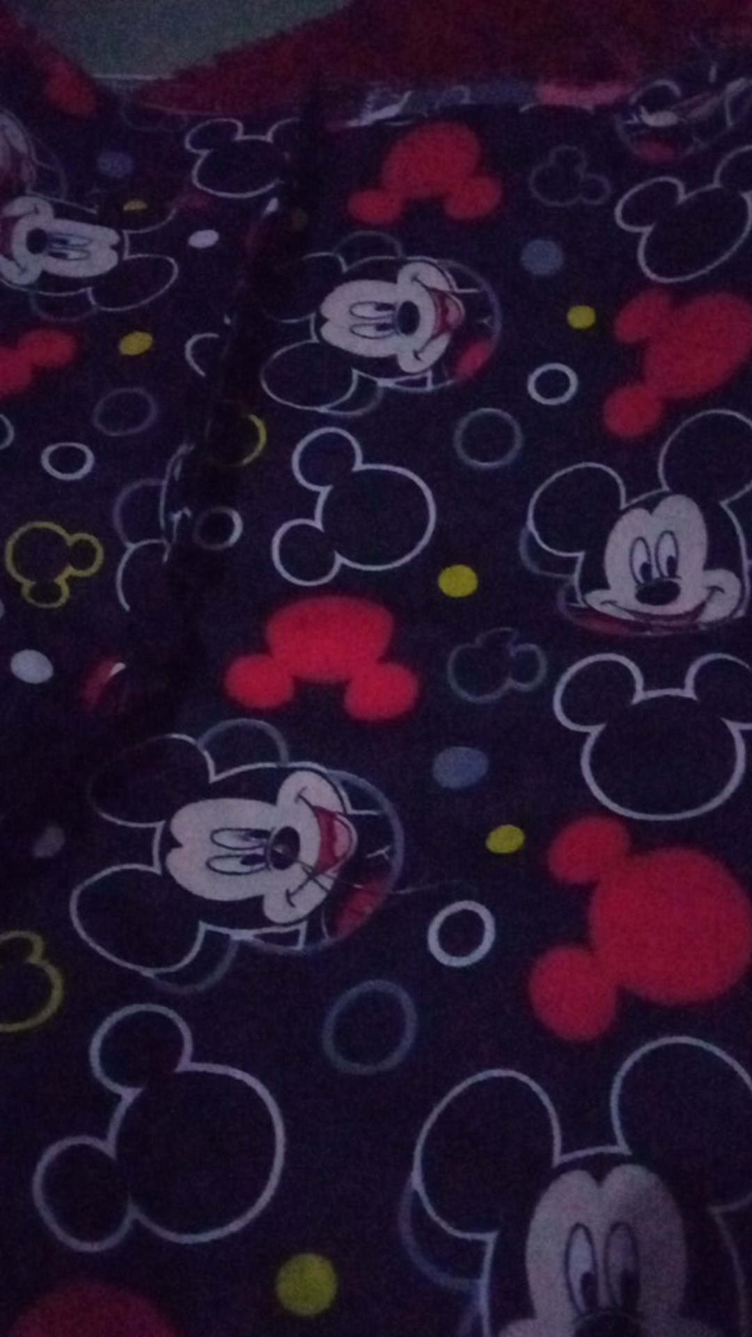 Bahan Sprei Meteran Katun Micro Motif Mickey Mouse (per 0.5m)