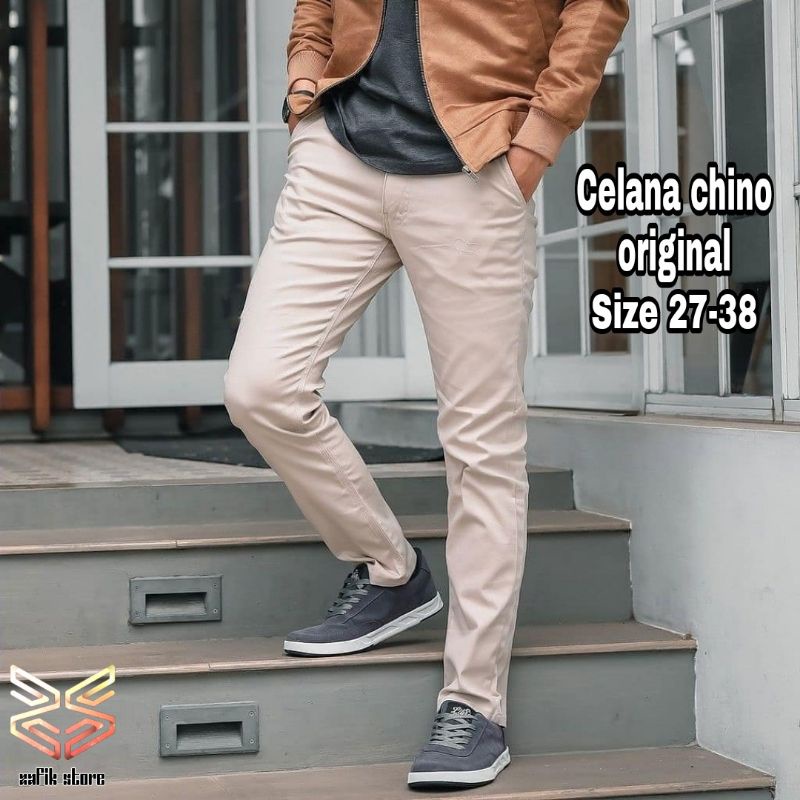 [TERLARIS] CELANA PANJANG PRIA UKURAN 27-38 PREMIUM QUALITY CHINOS SLIMFIT COWO SKINNY POLOS COWOK