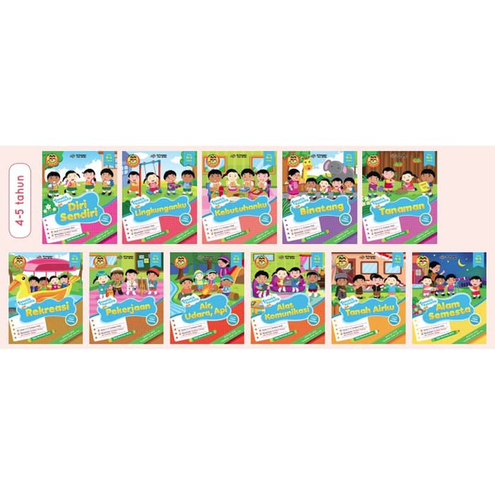 PAKET SERI 4 SAHABAT - TEMATIK SAINTIFIK USIA 4-5 TAHUN ERLANGGA