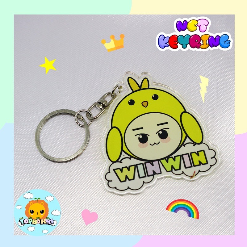 WAYVV WINWIN NCT 2020 2021 EMOJI ACRYLIC KEYRING - KEYCHAIN by topbokki