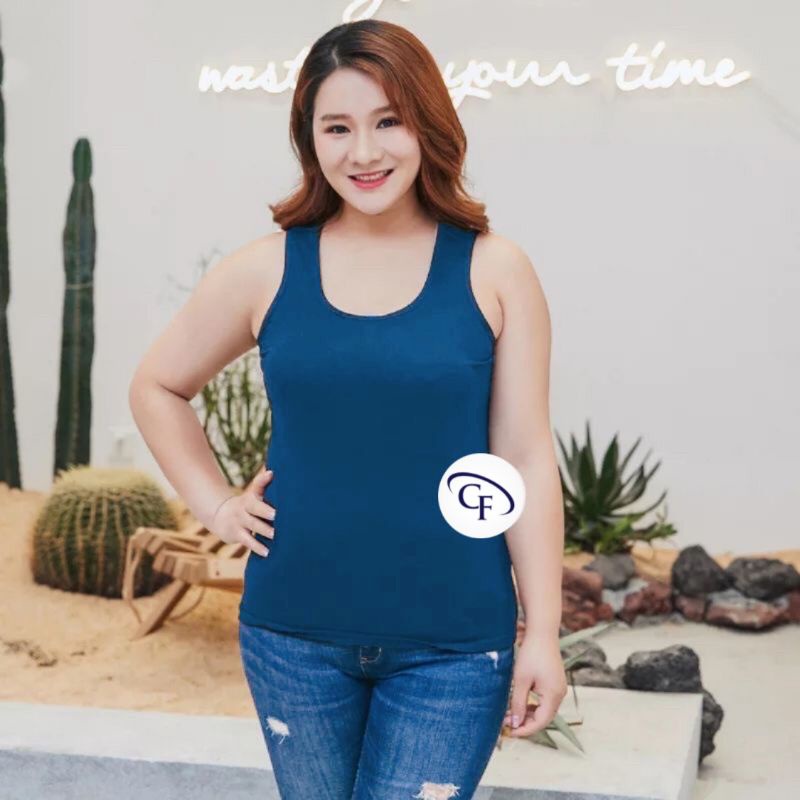 Singlet Wanita XXL / JUMBO / Tanktop Tali Lebar XXL / JUMBO / Tank Top JUMBO-Navy