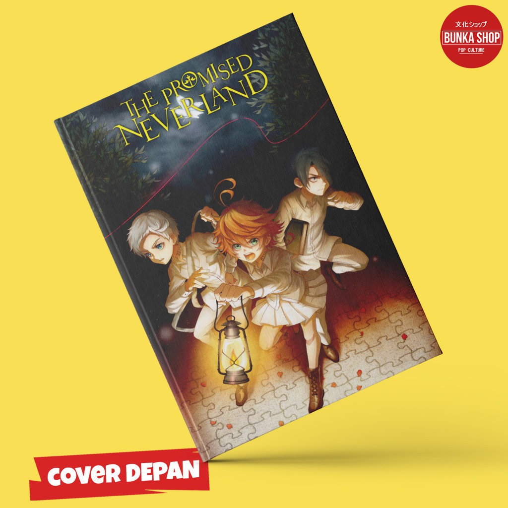 

Notebook Anime The Promised Neverland Black Cover Hardcover A5 Buku Tulis Catatan Murah