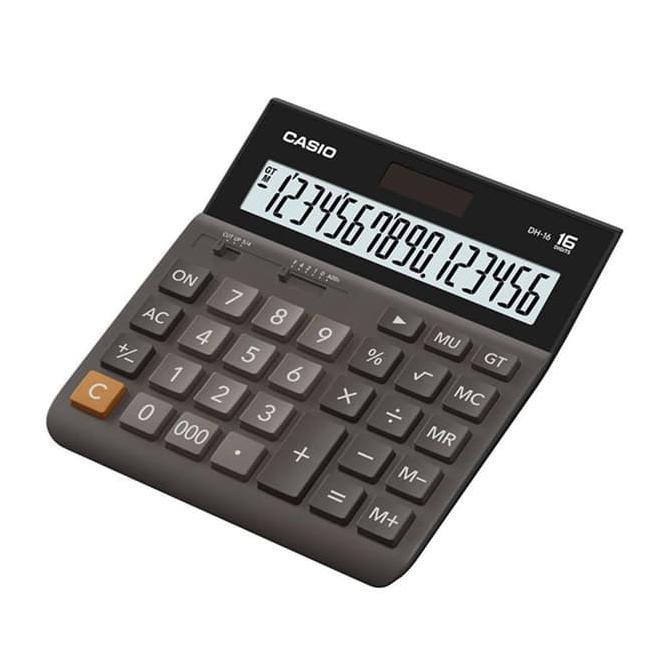

ITERLARISl Casio DH 16 - Calculator Desktop Kalkulator Meja Kantor Office DH-16 ICLl