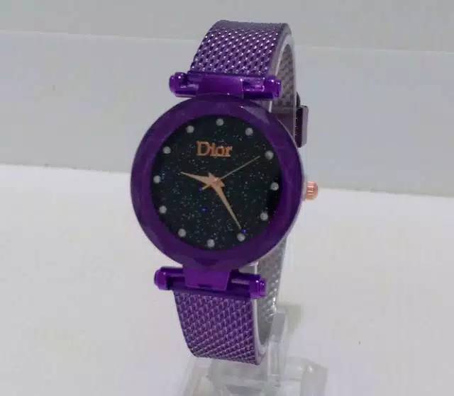 Jam Tangan Wanita Diyoor Diamond Strap Rubber Full Color