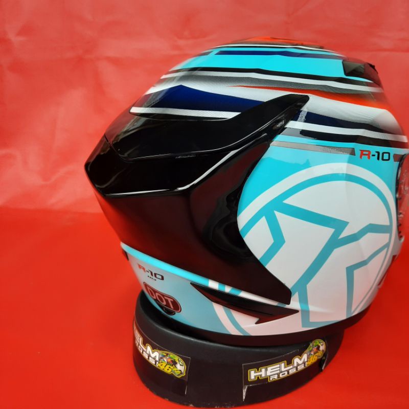 Spoiler Helm KYT R10 R 10 Model 3D Hitam Dan Bening Winglet Variasi Helm KYT