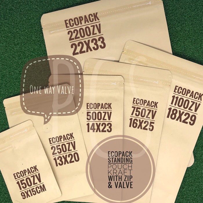 Download Kraft Paper Food Sachet / 100 Pcs Coklat Kertas Kantong Kertas Kraft Sachet Dengan Jendela Dan ...