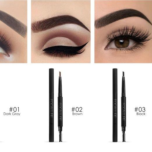 ♙ ORIGINAL FOCALLURE Eyebrow Pencil Pensil Alis Anti Air FA18 ℮