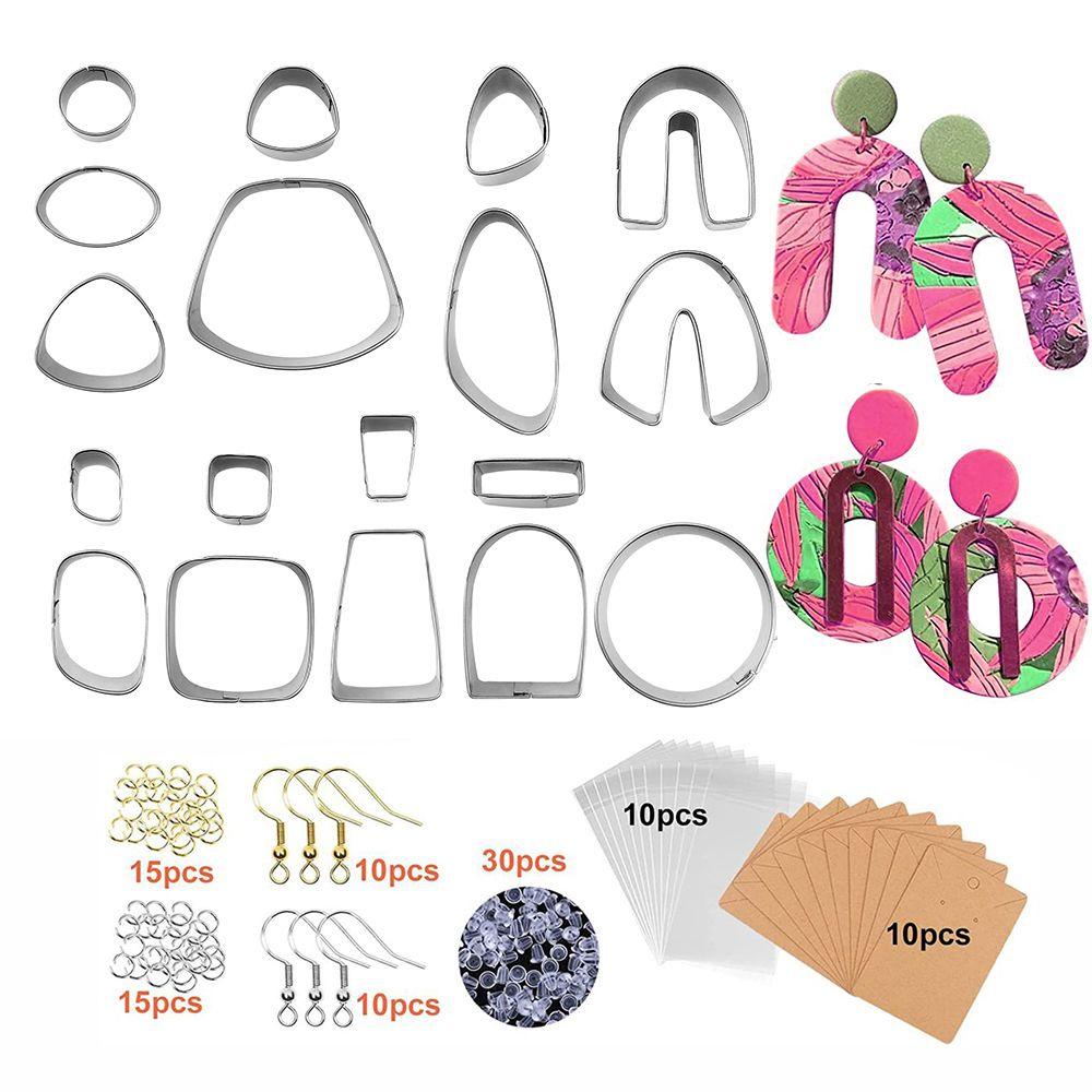 Suyo 118PCS / Set Cetakan / Cutter Polymer Clay Untuk Membuat Perhiasan / Kerajinan Tangan DIY