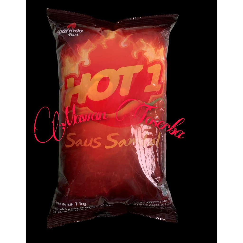 saus Sambal Cabe Hot 1 / Saos 1KG  bkn Delmonte abc belibis
