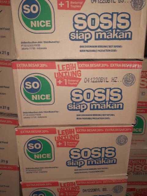 Sosis so nice isi 24 +  1 extra besar