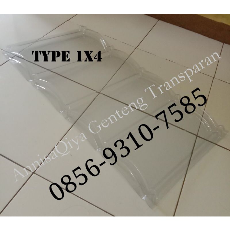 AnnisaQiya Genteng Metal Transparan 0.8 TYPE 1x4 PVC Clear Murni Kualitas PREMIUM Harga Termurah