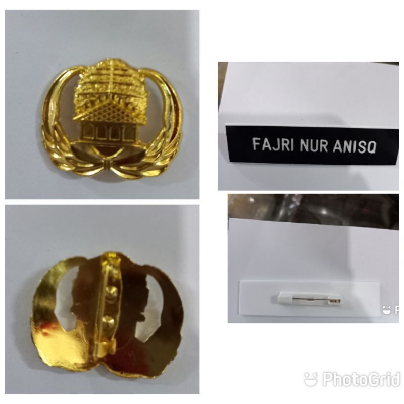 

name tag dan korpri peniti