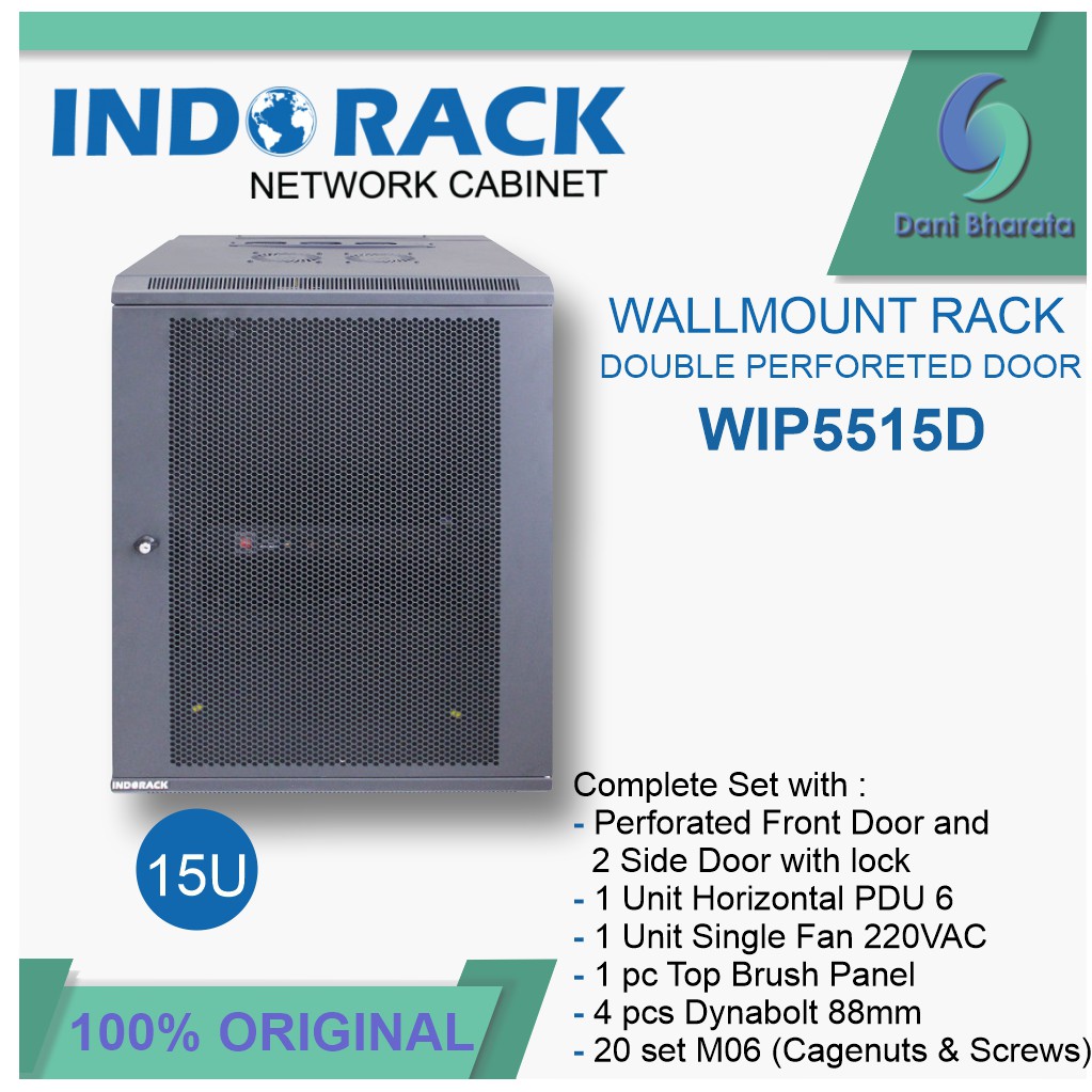 Wallmount Rack WIP5515D Rack Server 15U Single Perforated Door 19 inch Series