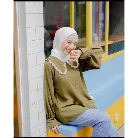 BLOUSE NOVILA RENDA ATASAN WANITA BAJU WANITA