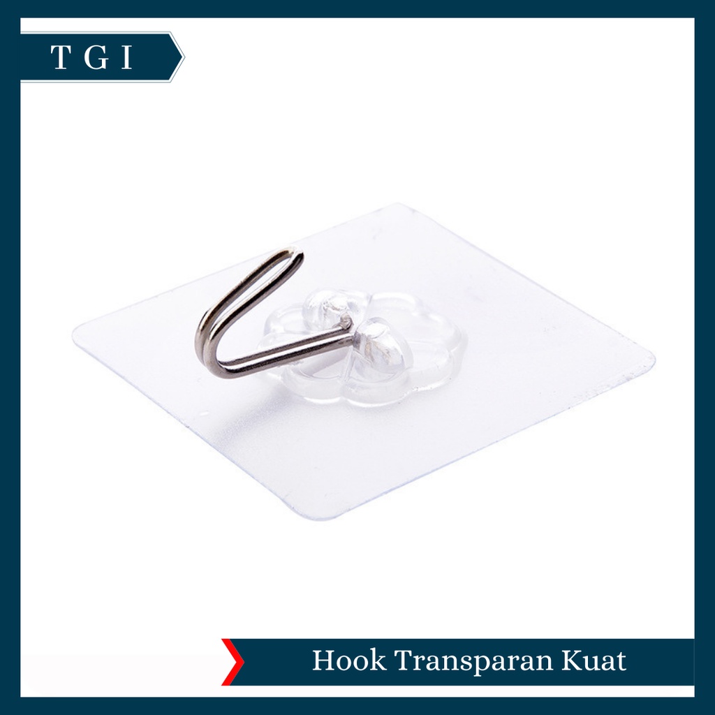 TGI - GANTUNGAN TEMPEL HOOK AJAIB GANTUNGAN DINDING KAIT MAGIC SERBAGUNA KAMAR MANDI DAPUR / HANGER