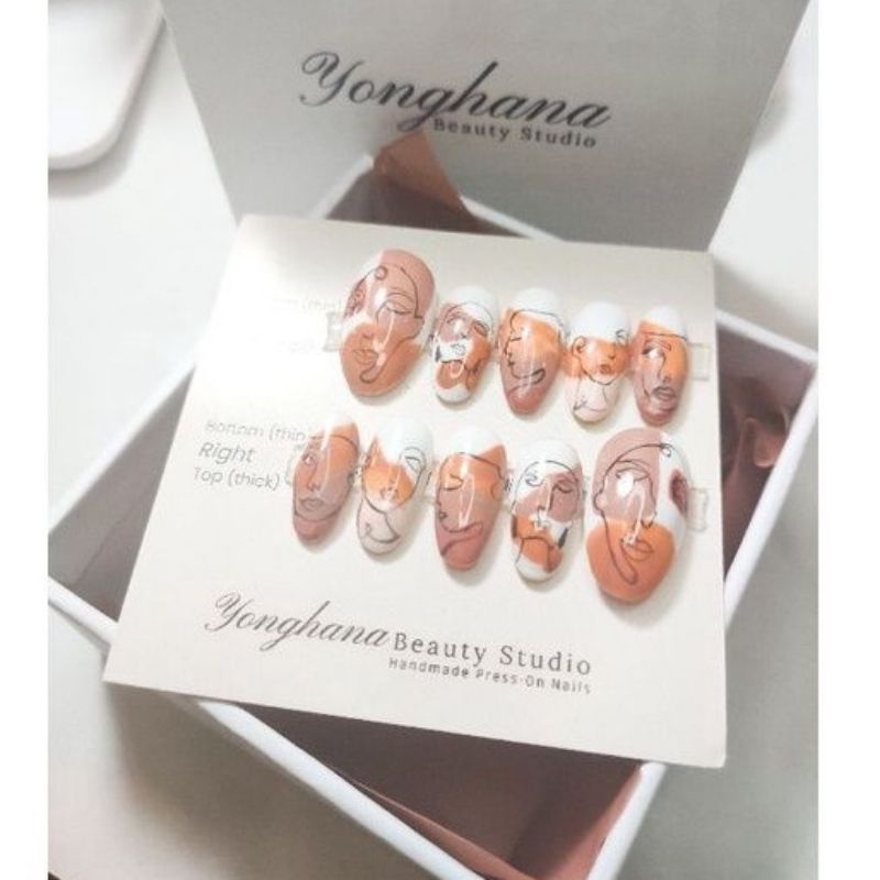Hy.nailarts Press On Nails - Woman (Kuku Palsu / Premium Nail Arts / Wedding Nails / Prewedding Nail