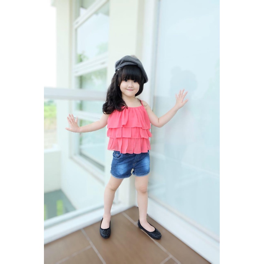 Celana Pendek Jeans Anak Perempuan 0-5 Tahun Jobel Hotpants Blue Edition 1pcs