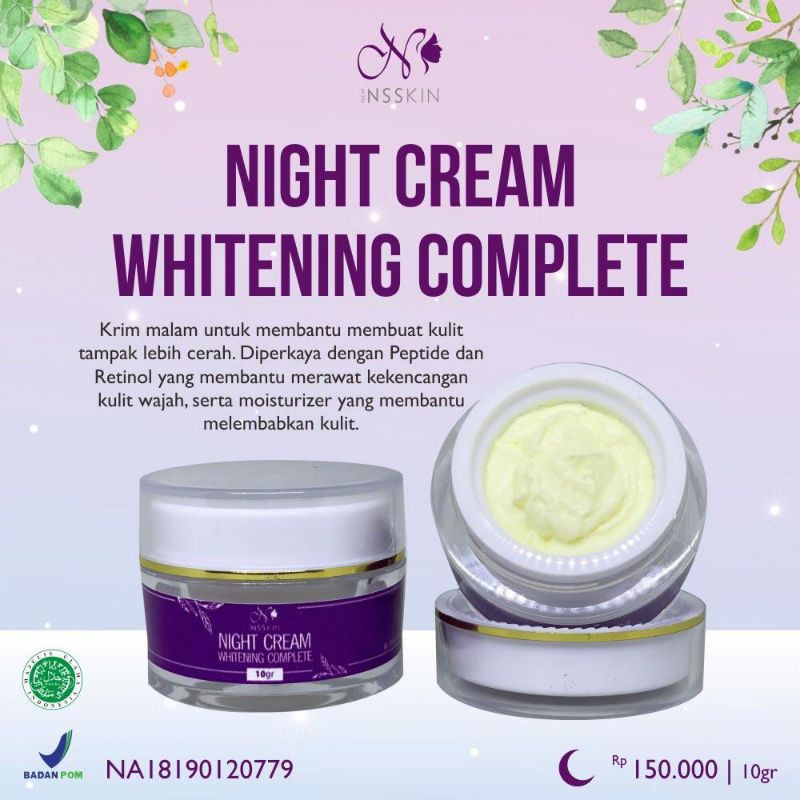 Night Cream Whitening Complete by New NsSkin