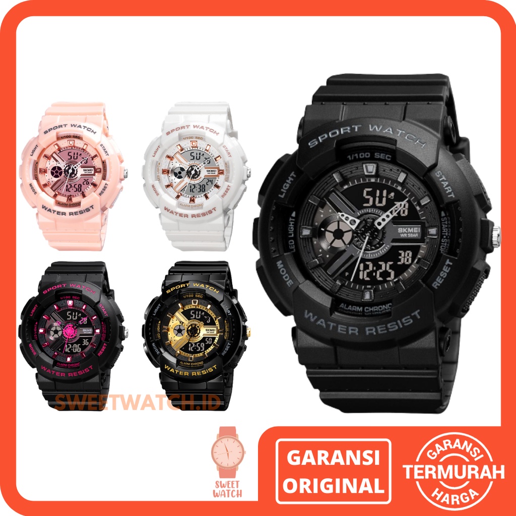 Jam Tangan SKMEI 1689 Jam Skmei Jam Tangan Cewek Jam Tangan Wanita Jam Tangan Rubber Jam Cewek