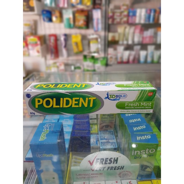 Polident Adhesive 20gr - 60gr/ Lem Gigi Palsu/ Perekat Gigi Palsu