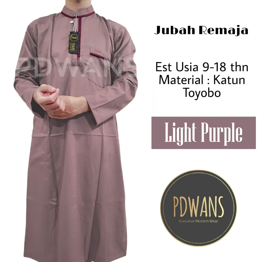 JUBAH ANAK REMAJA TANGGUNG Baju Muslim Anak Jubah Gamis Seri Warna PDWANS