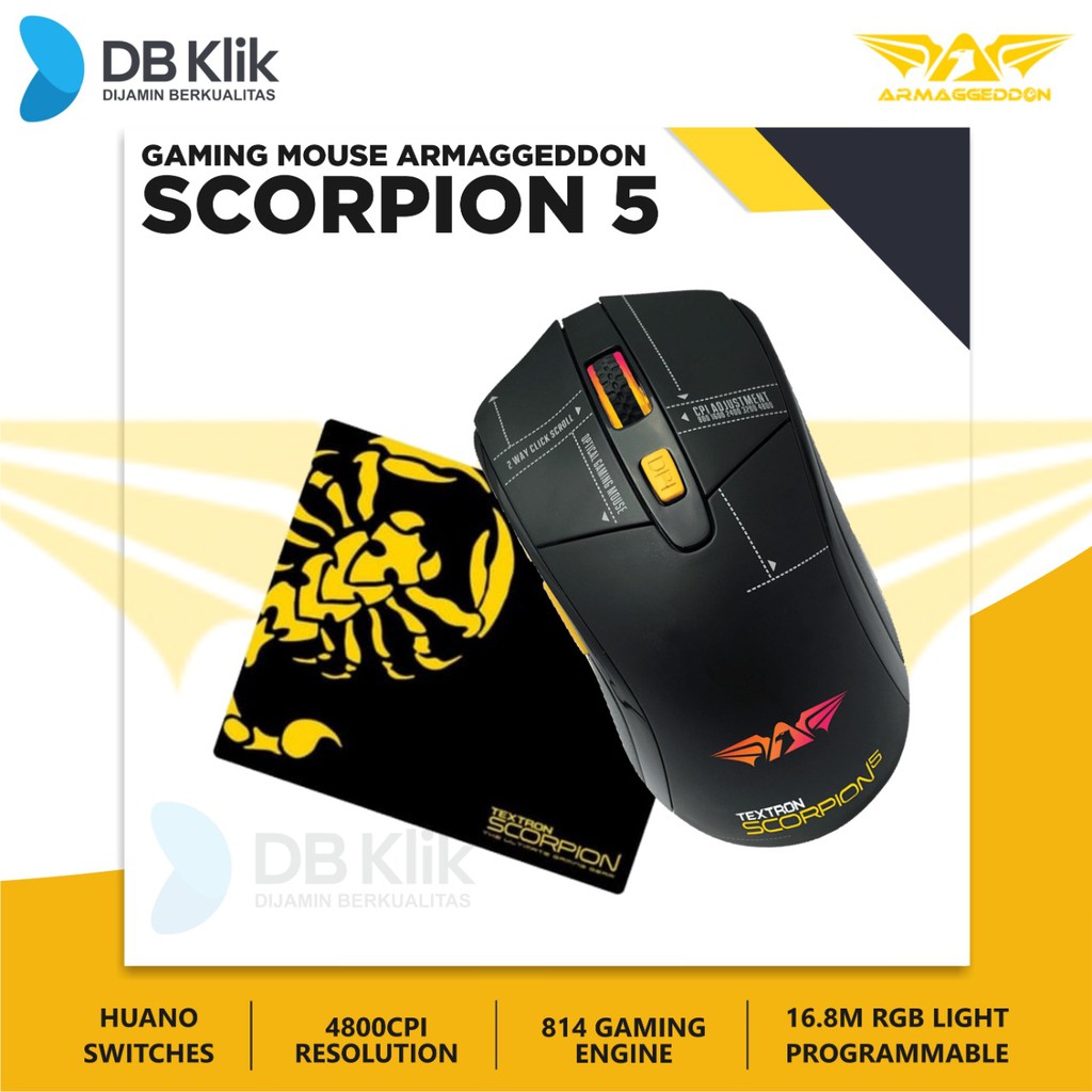 Mouse Gaming Armaggeddon Scorpion 5 - Armagedon Scorpion5 Mouse Gaming