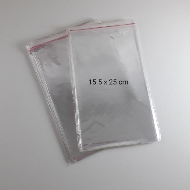 Plastik OPP Seal / Plastik Souvenir, Undangan Uk 15.5 x 25 cm A5 (100 lembar)