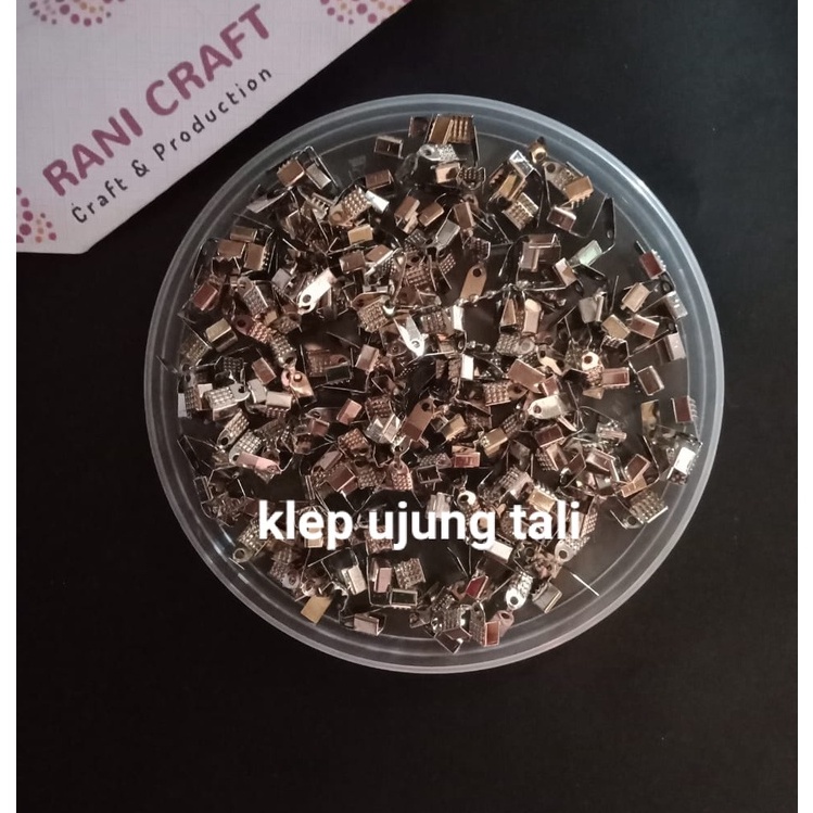 klep ujung tali bahan strap masker bahan aksesoris