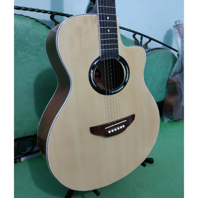 Gitar Akustik Merk Yamaha Tipe Apx-500 Warna Natural Sunkay Trusrod Senar String Murah Jakarta