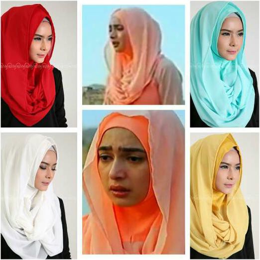 PROMO Jilbab Instan Alaia Kombinasi / Alaia Jersey Mix Ceruty / Alaia Najwa