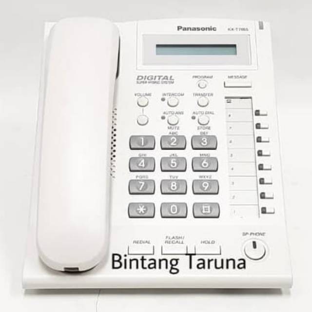 Telepon Kabel Panasonic KX-T7665 Telepon Digital Panasonic KX-T7665 (Putih)