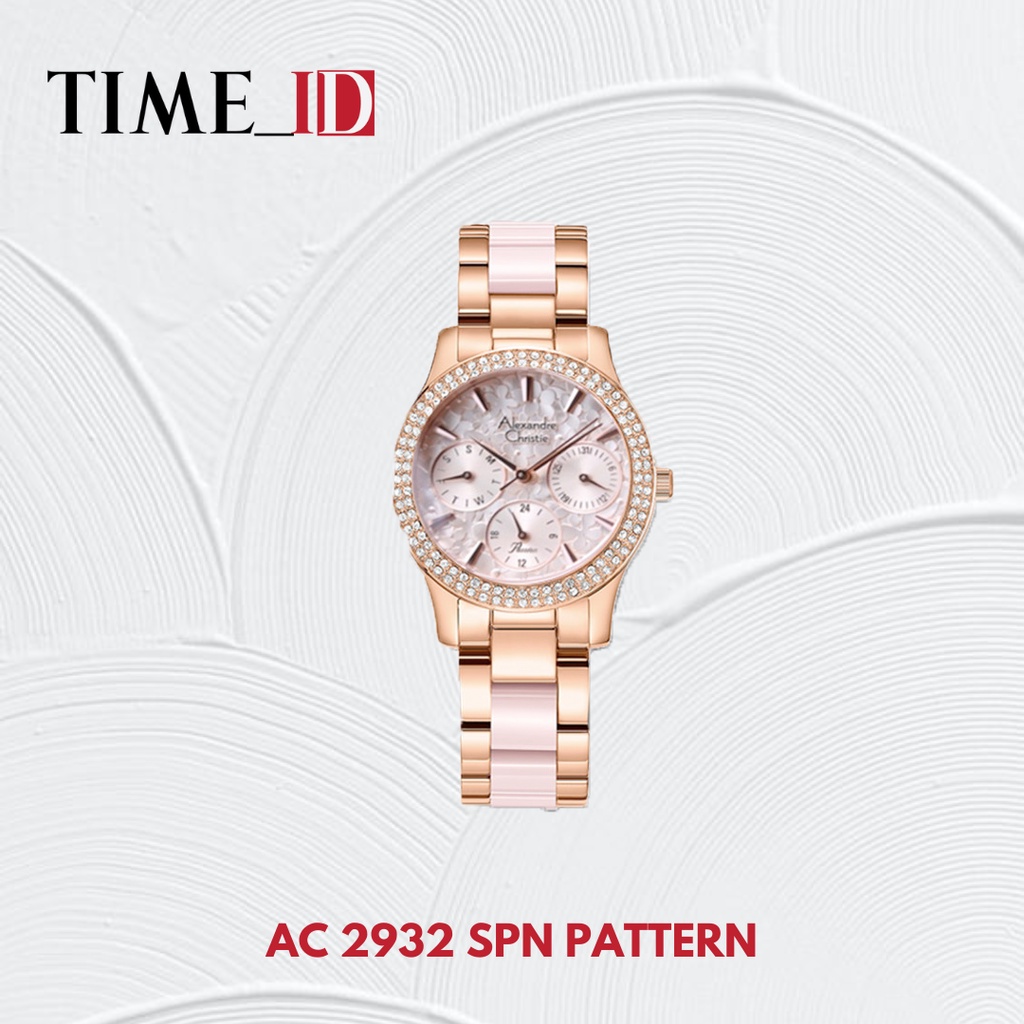 Jam Tangan Alexander Christie AC 2932 Soft Pink Pattern Wanita