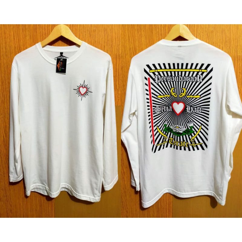 kaos psht punggung putih panjang