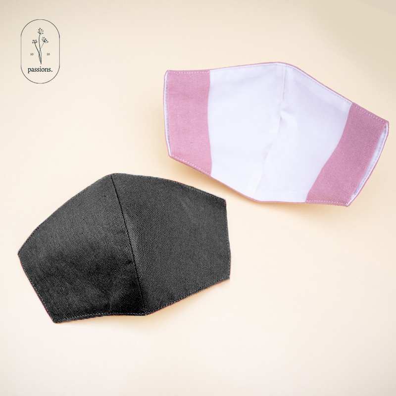 Mask Cover / Cover Masker Kain / Sarung Masker Polos / Double Mask Kain / Masker Duckbill / Masker D