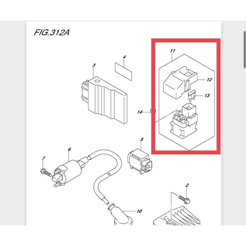 Bendik Stater GSX R S 150 Relay Starting Assy ORI SGP-2