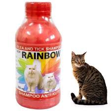 Shampoo Kucing Rainbow Sampo Kutu Anti Tic &amp; Flea melembutkan bulu