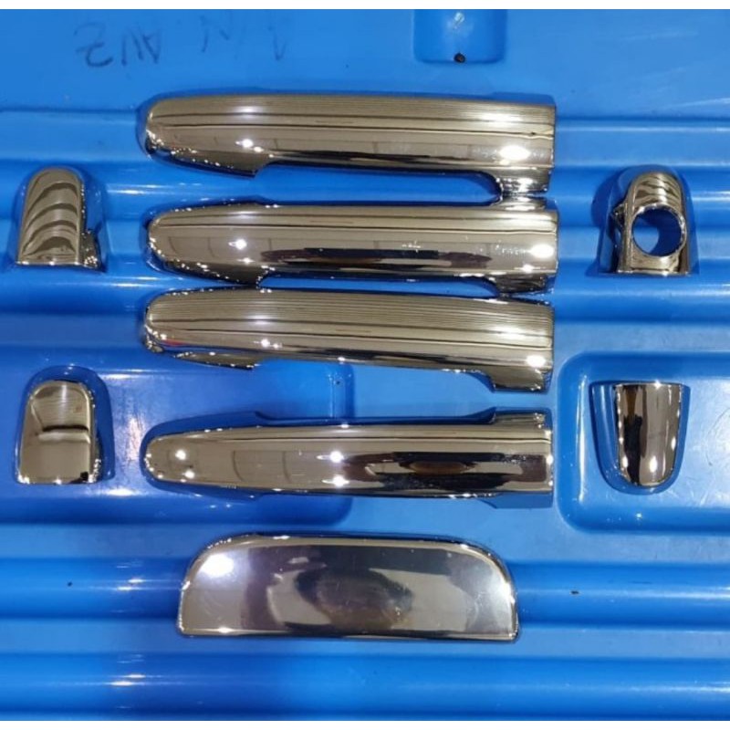 Cover handle pegangan pintu mobil rush/terios lama crome