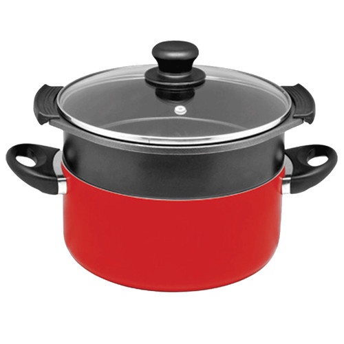 Maxim Valentino Dutch Oven + Steamer Set Teflon 24 Cm BATAM