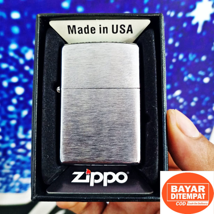 COD korek api zippo KW SUPER silver chrome polos