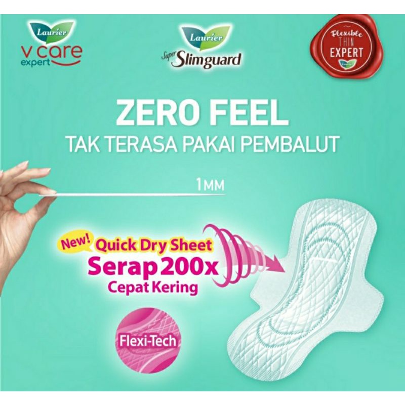 Laurier Super Slimguard 22,5cm 25cm 30cm 35cm - Pembalut Wanita Menstruasi