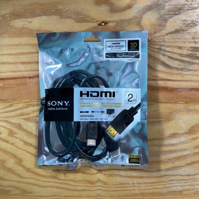 Kabel HDMI SONY 2M Male To Male Gold Plate 2 Meter HDTV 1.4V High Speed