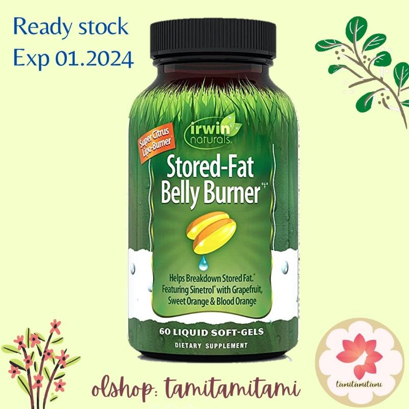 Jual Irwin Naturals Stored-Fat Belly Burner, 60 Softgels, Pembakar ...