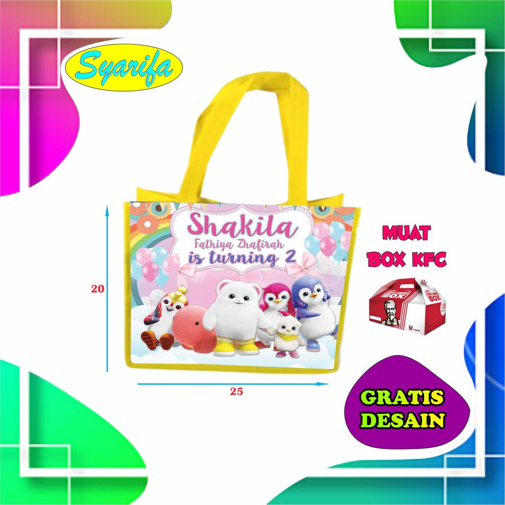 REQUEST DESAIN / KARAKTER / - TAS ULANG TAHUN ANAK / GOODIE BAG | PLUS FOTO-3