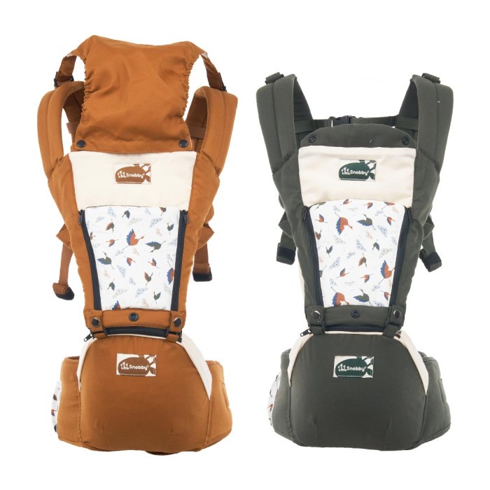 Snobby Gendongan Bayi Hipseat 6 posisi + saku sirkulasi Swan