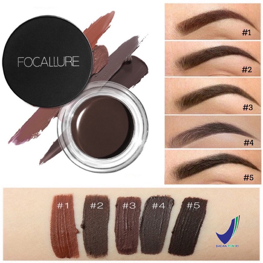 Focallure Eyebrow Cream Gel waterproof Eye Brow Pensil Alis BPOM FA-23 FA23 FA 23