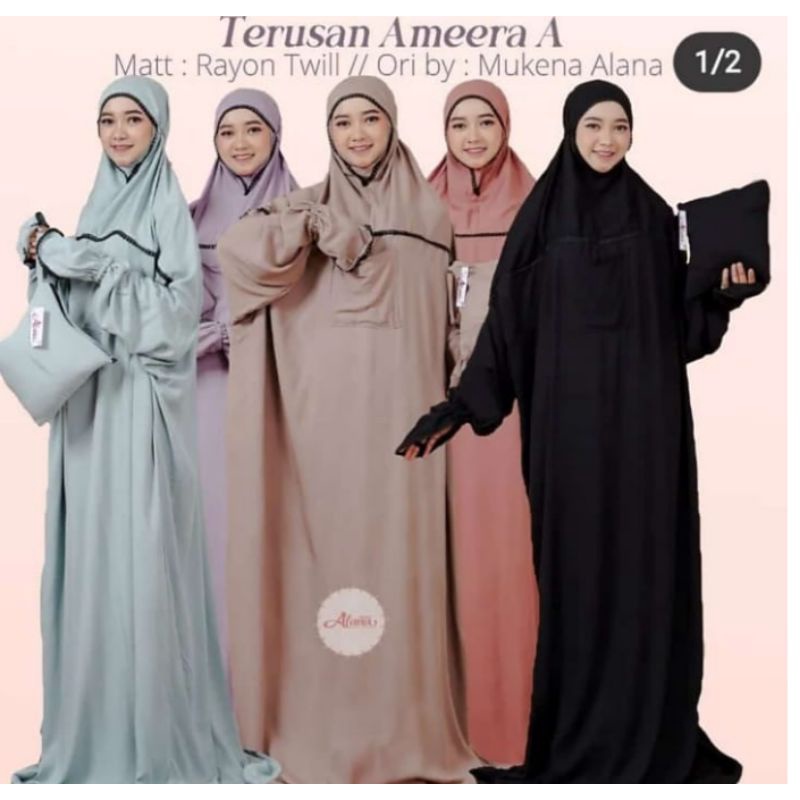 Mukena Alana Super Jumbo terusan