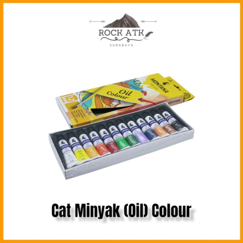 

Montana Cat Oil Color (1set) - Cat Minyak 12warna TOC-12PT oilcolour