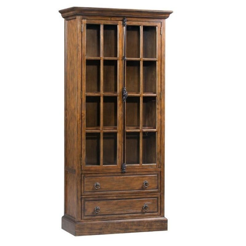 LEMARI HIAS 2 PINTU CLASSIC / LEMARI HIAS JATI FINISHING KLASIK / LEMARI PAJANGAN / LEMARI HIAS KACA