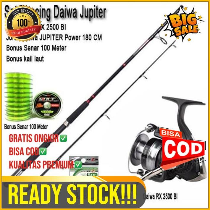 Set Pancing Daiwa Joran Daiwa Jupiter 180Cm Original