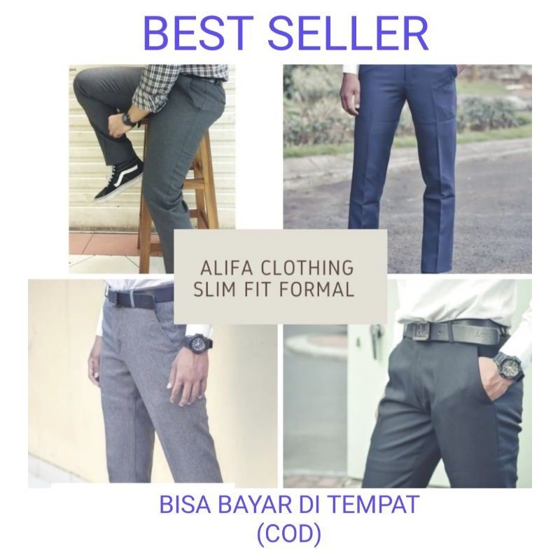 PANTS FORMAL / CELANA FORMAL PRIA / CELANA KAIN SLIMFIT WOOL / CELANA KERJA PRIA /CELANA SLIMFIT / C